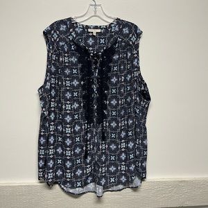 Plus Size 3X Sleeveless Blouse Top